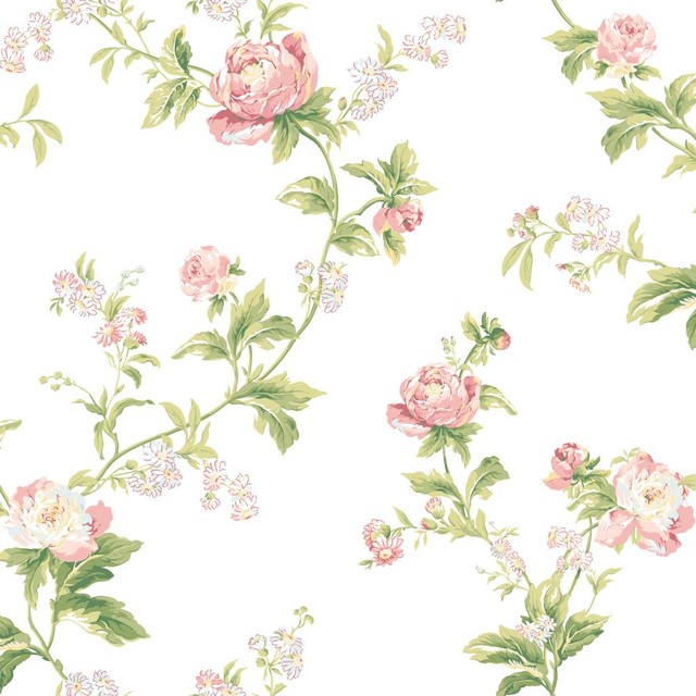Waverly Wallpaper Wa7753 Forever Your Trails Floral Farmhouse