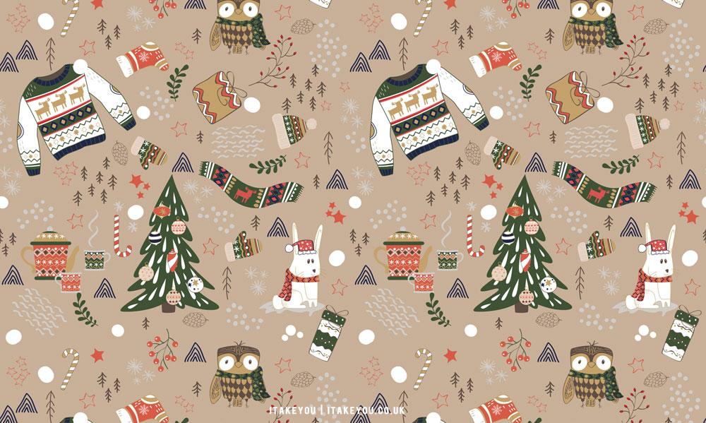 Christmas Wallpaper Ideas Brown Background For Laptop Pc I