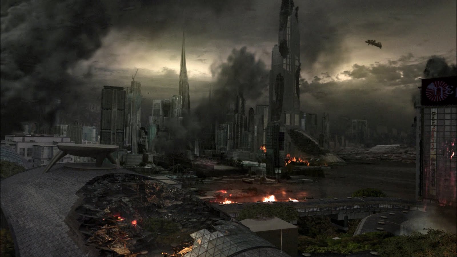 Caprica After The Bombing