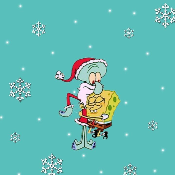 Spongebob And Squidward Christmas Wallpaper Rebeca Joke