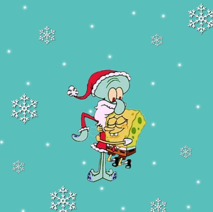 Spongebob And Squidward Christmas Wallpaper Rebeca Joke