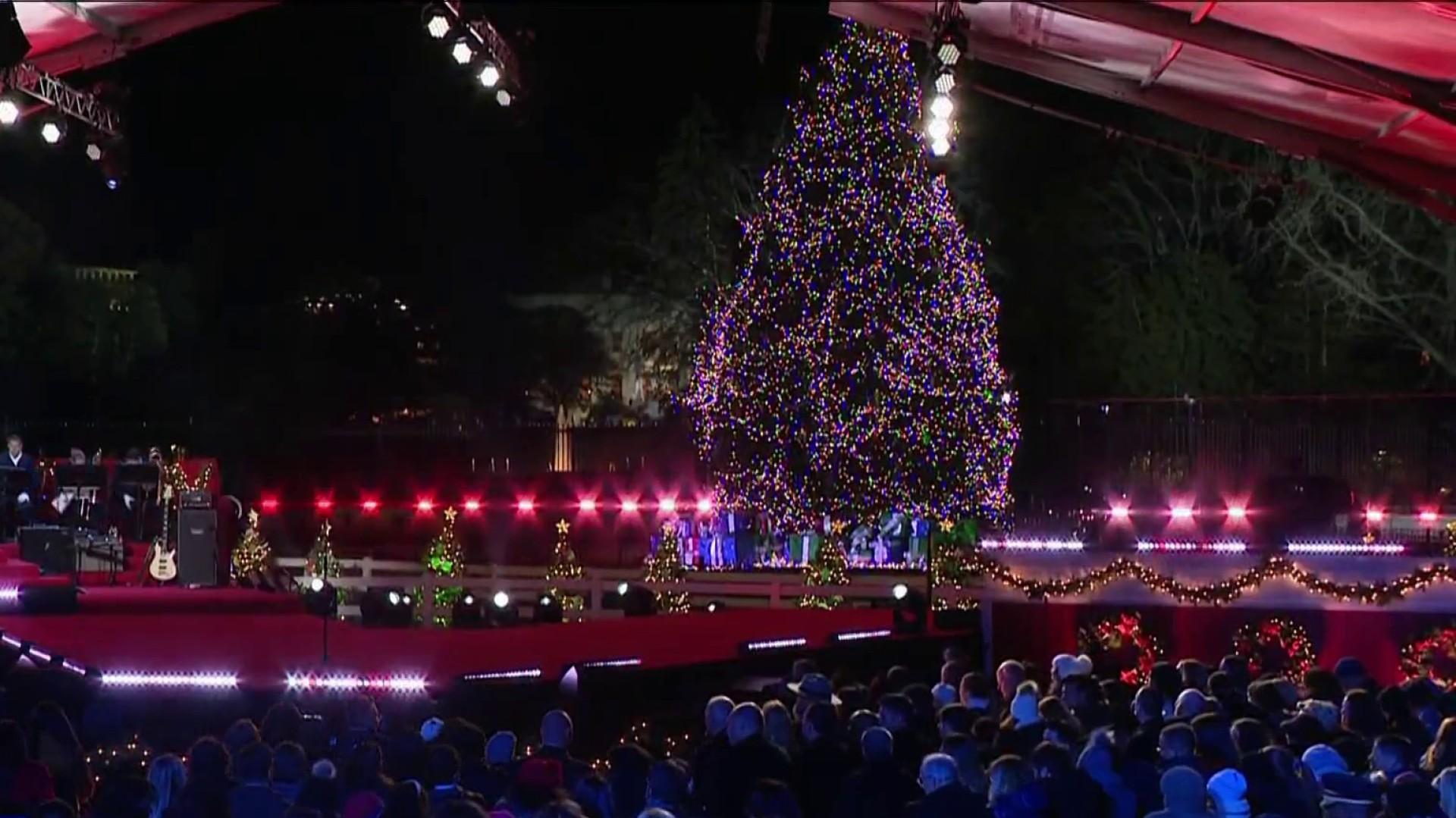 President Biden Lights The National Christmas Tree Nbc4 Washington