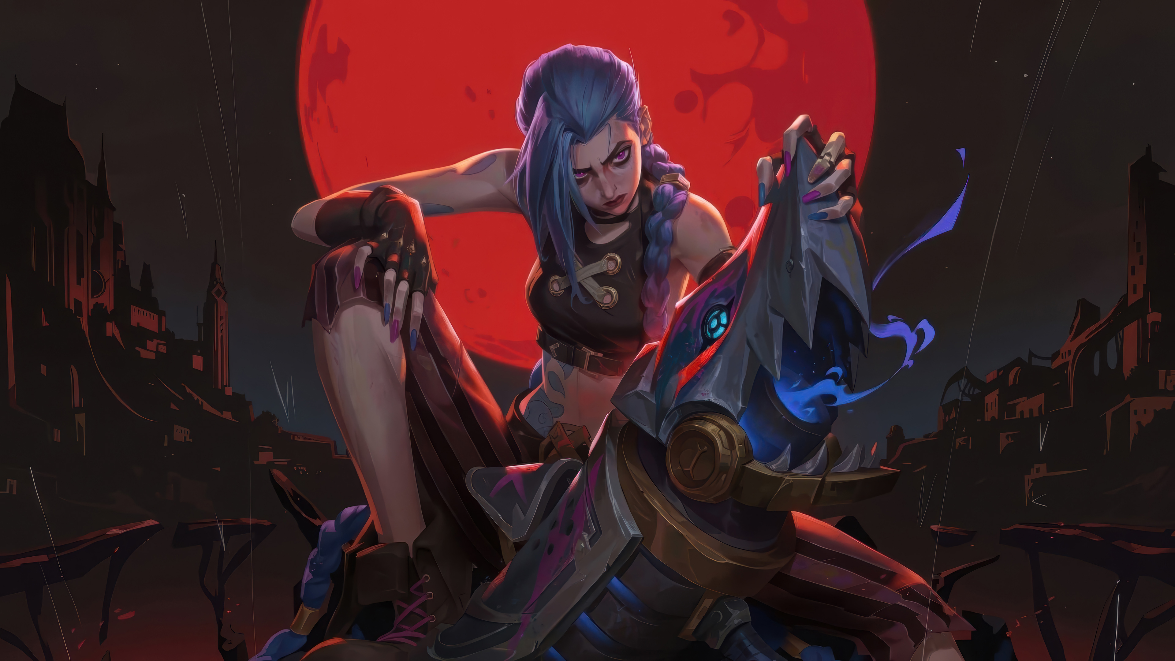 Jinx Arcane League Of Legends Wallpaper HD Tv Shows 4k Image