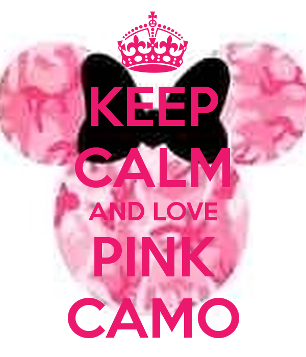 Keep Calm And Love Pink Camo Carry On Image Generator