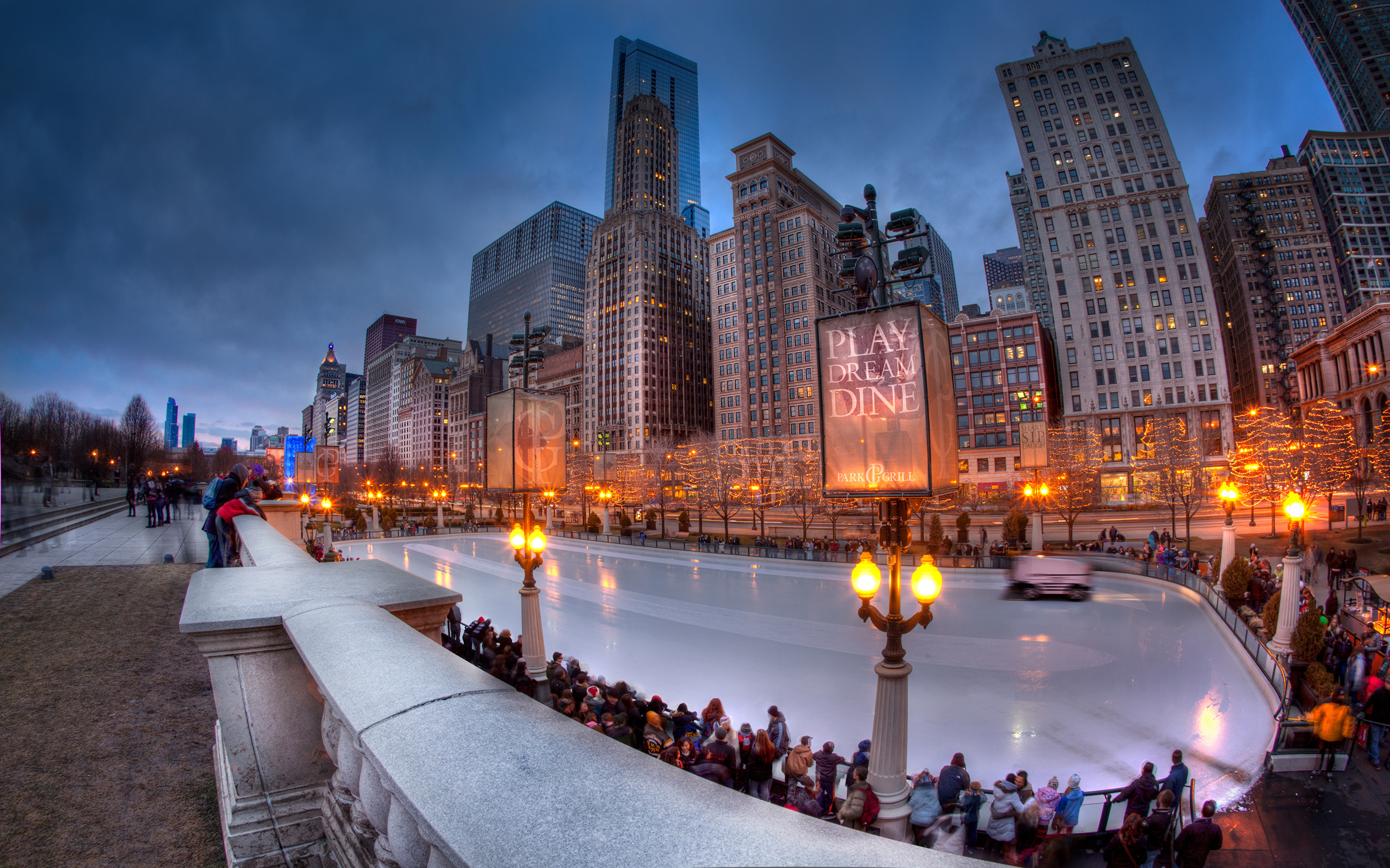 Image Chicago City Usa Illinois Ice Winter Cities
