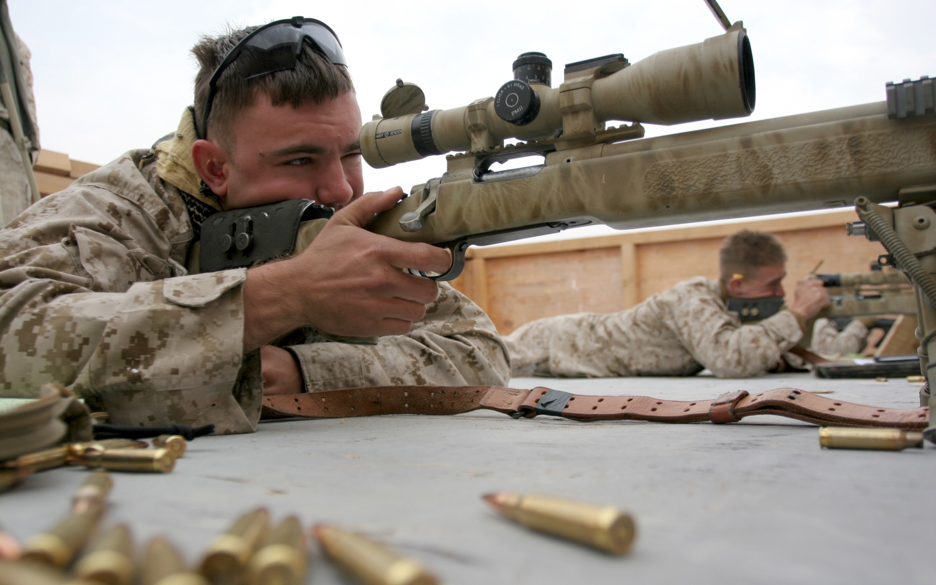 snipers sniper rifles usmc us marines corps m40a3 3504x2336 wallpaper