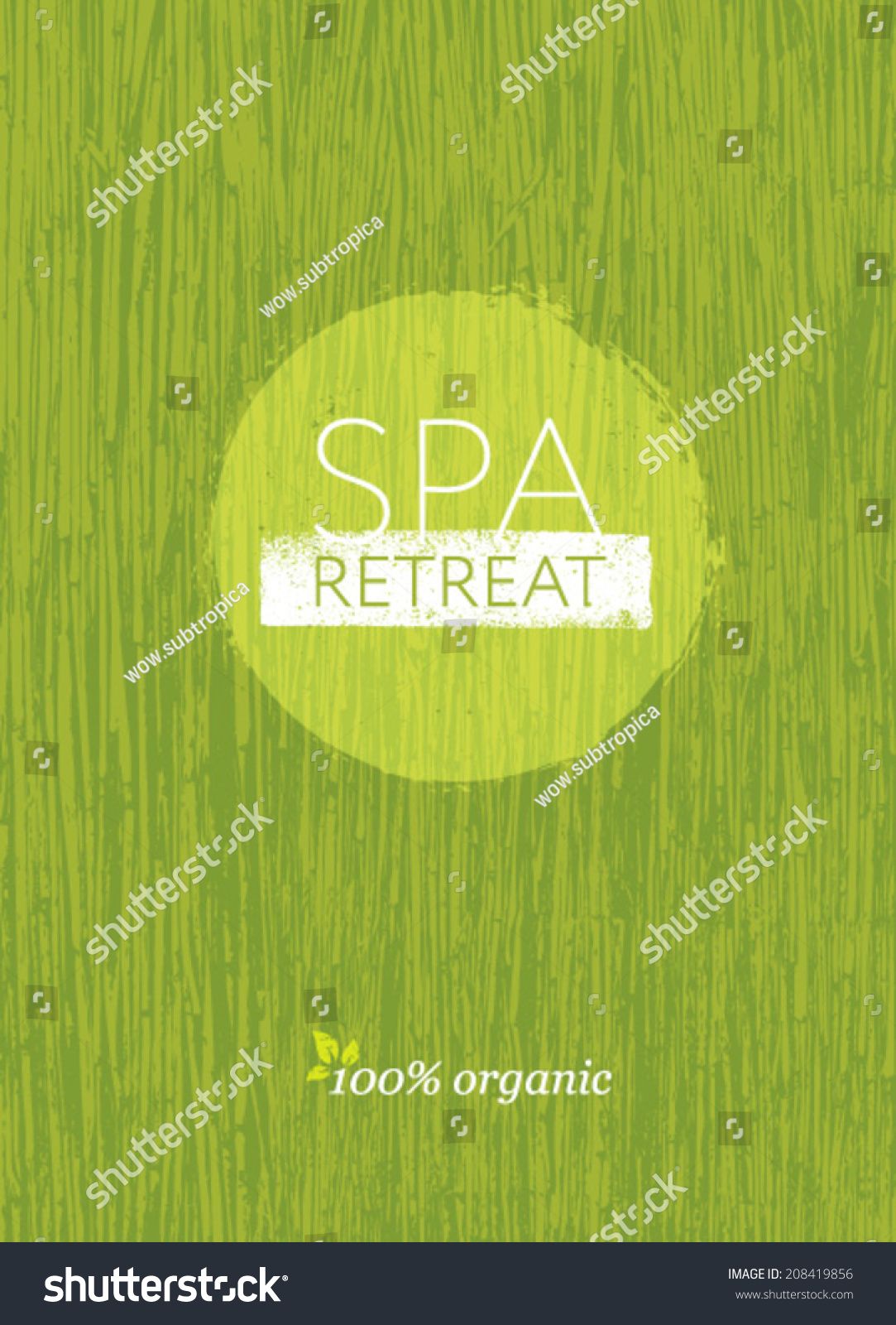 Spa Retreat Organic Eco Background Nature Friendly Vector Concept