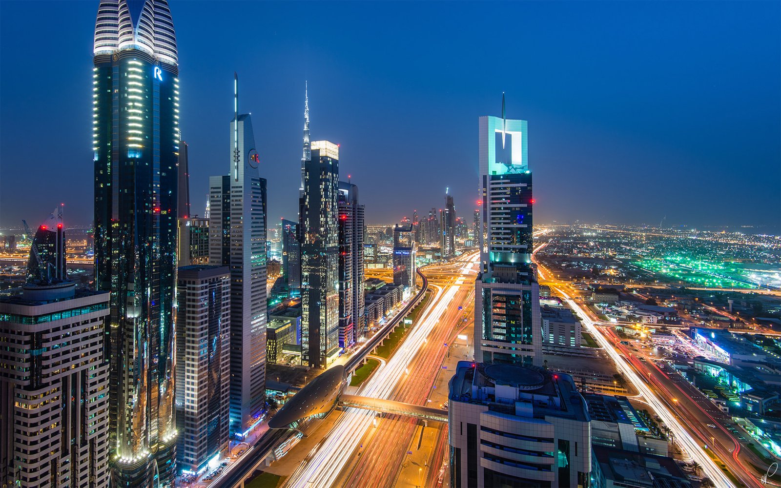Dubai United Arab Emirates Sheikh Zayed Road 4k Ultra HD Desktop Wallpaper