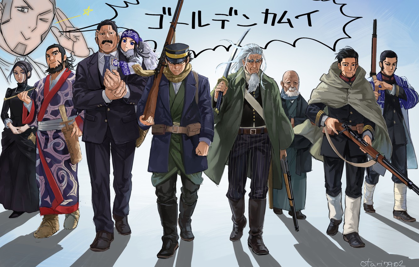 Wallpaper Group Anime Characters Golden Kamuy Image For