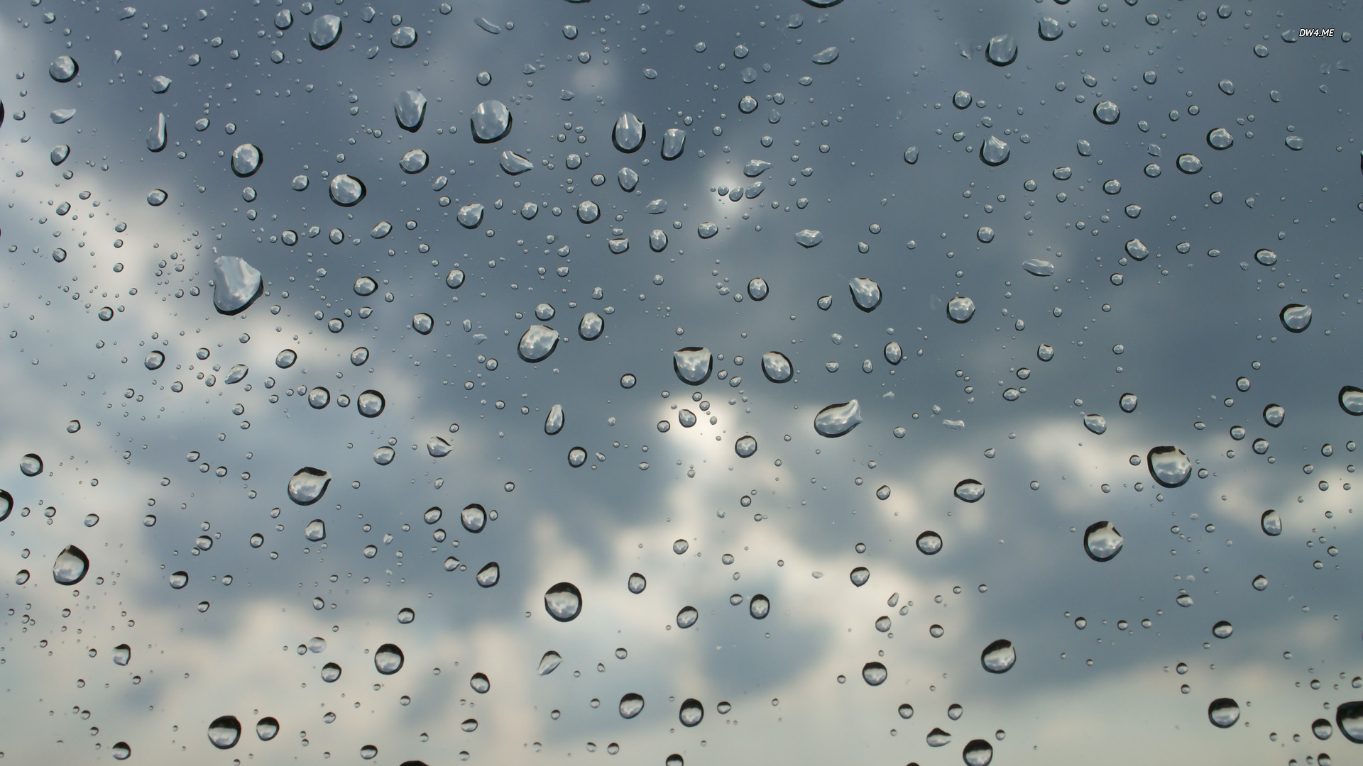 Raindrops and clouds wallpaper   588882