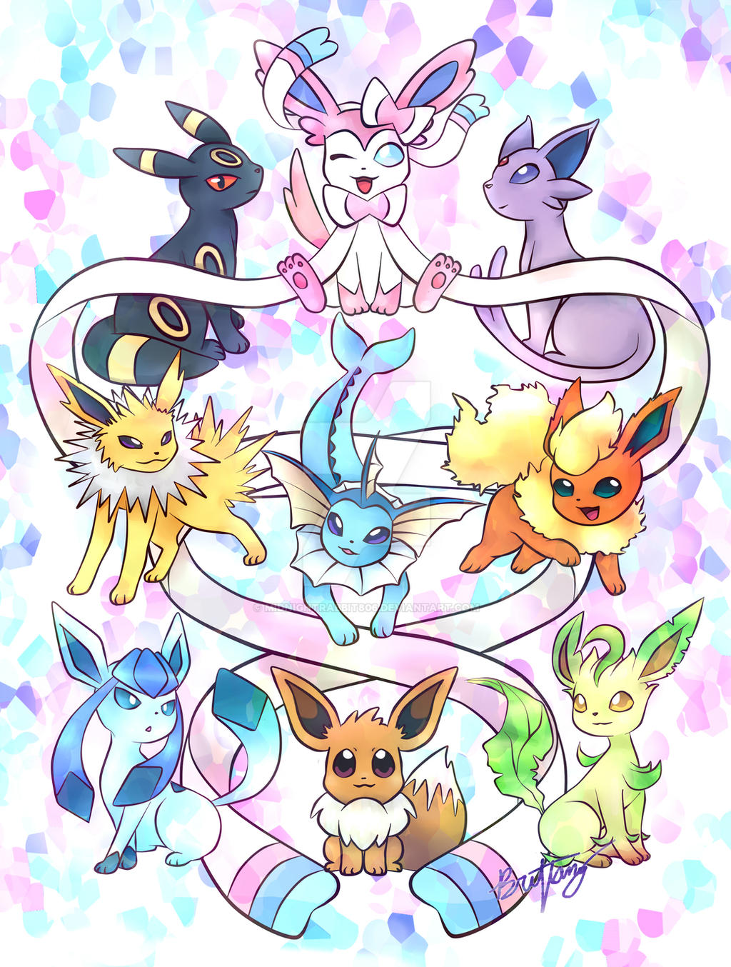 Pokemon Eevee Evolution Wallpaper