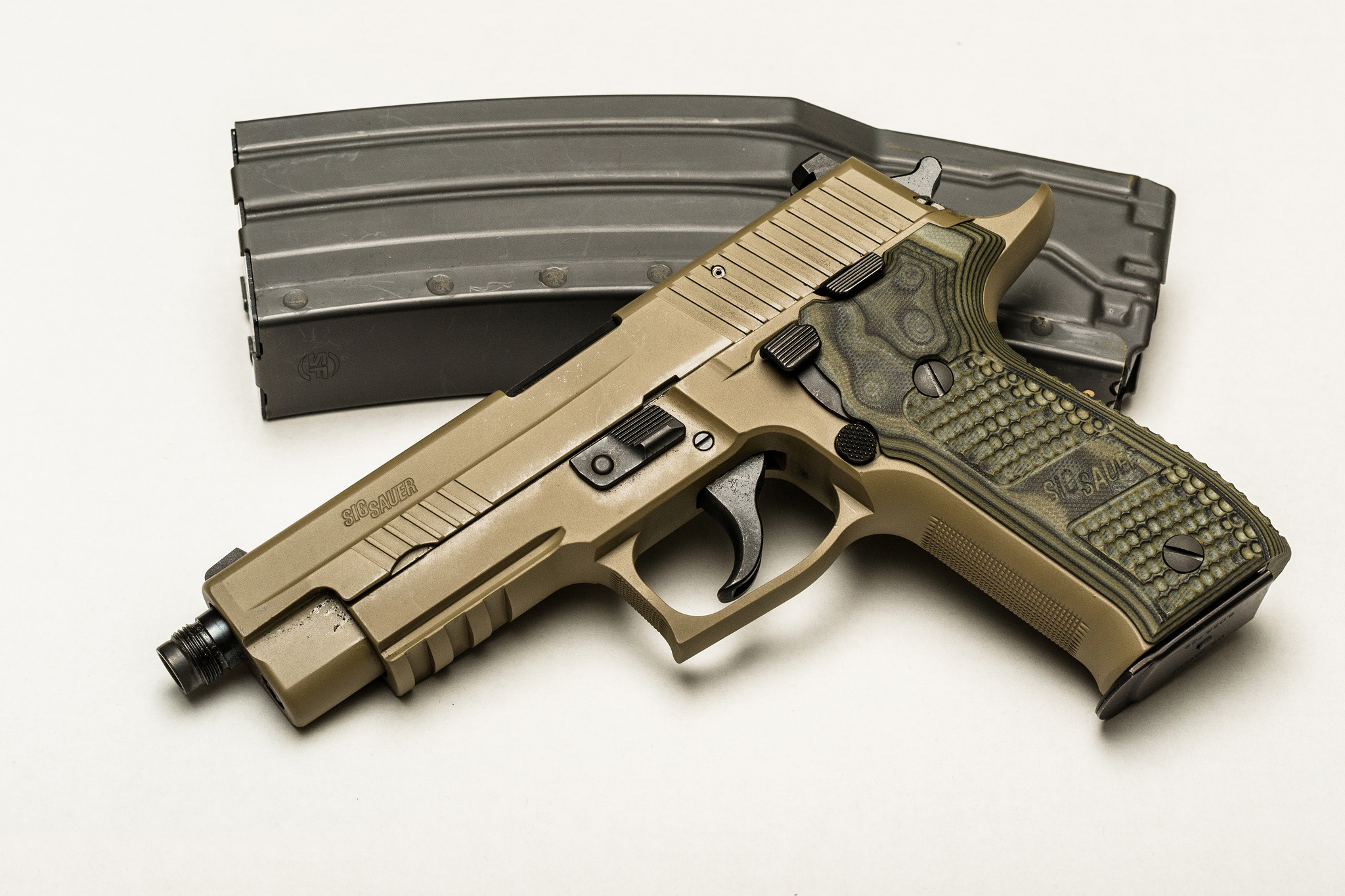 Sig Sauer P226 Gun Weapon Background Wallpaper