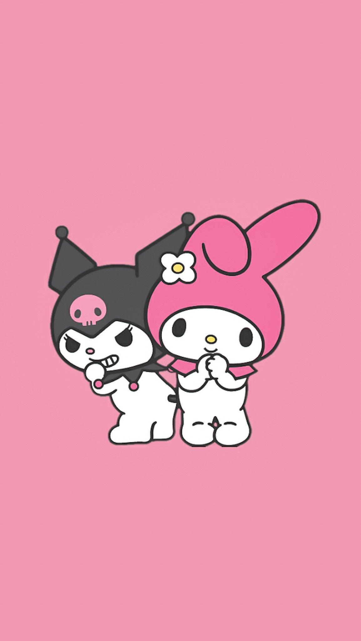 Apoame On Kuromi Bg Hello Kitty iPhone
