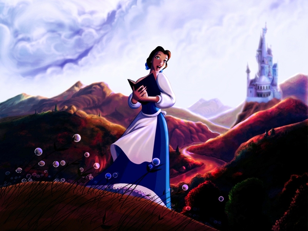 Disney Pany Castles Hills Books Artwork Beauty And The Beast