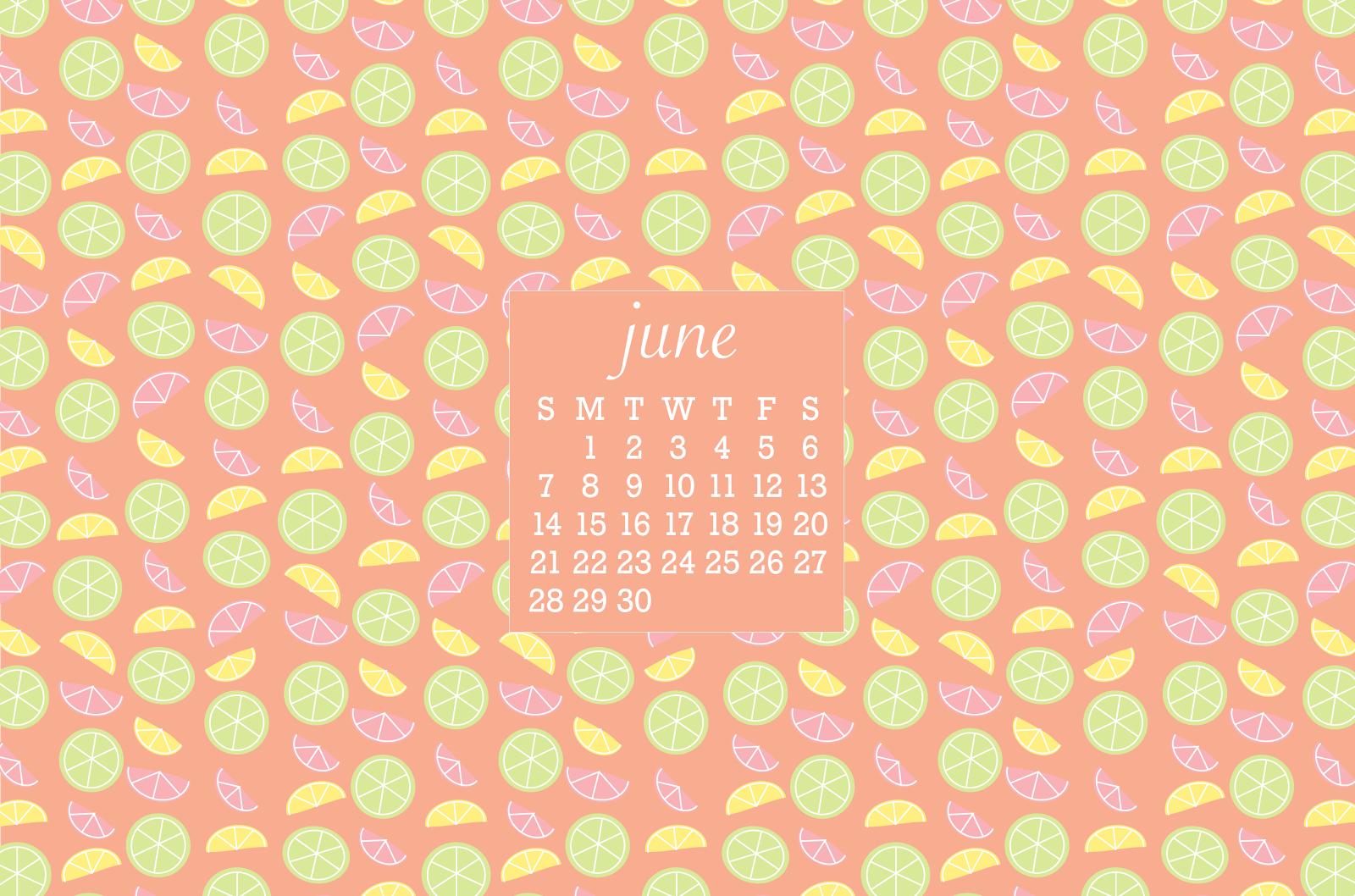 Orange Desktop Wallpaper With Calendar