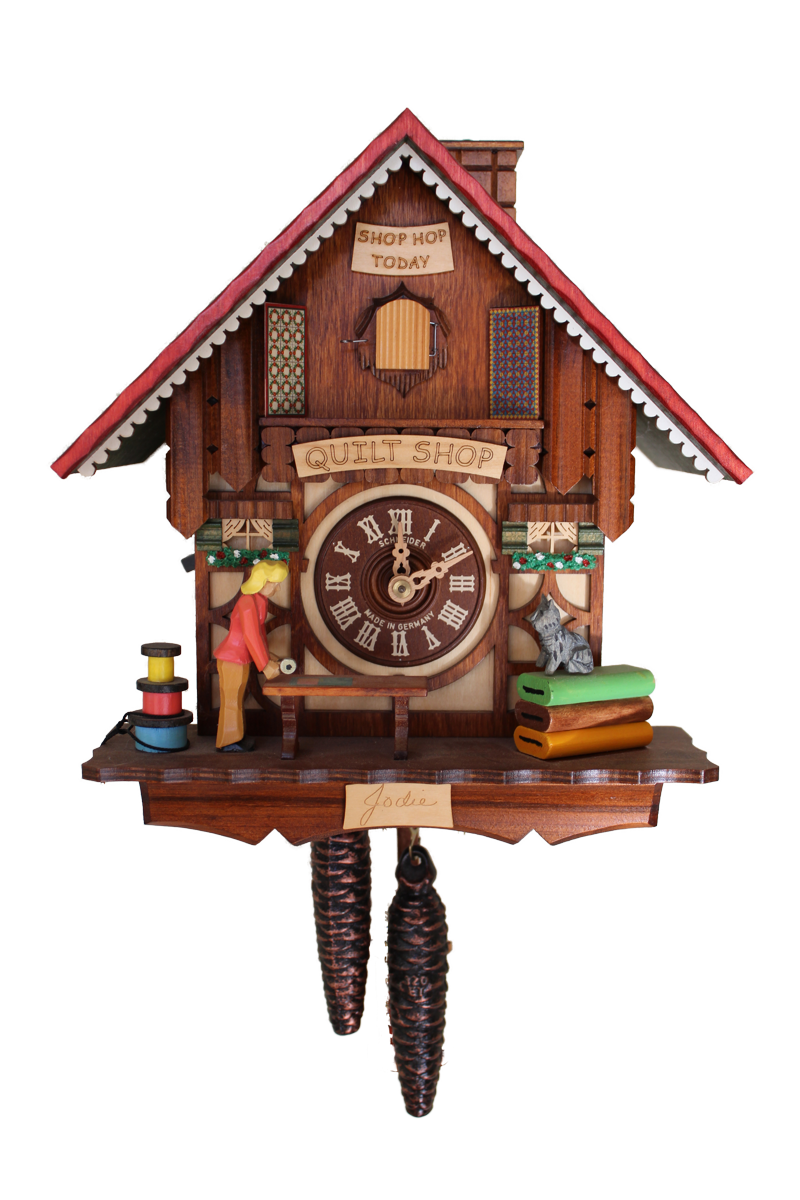 Get Your Own Quilt Shop Cuckoo Clock