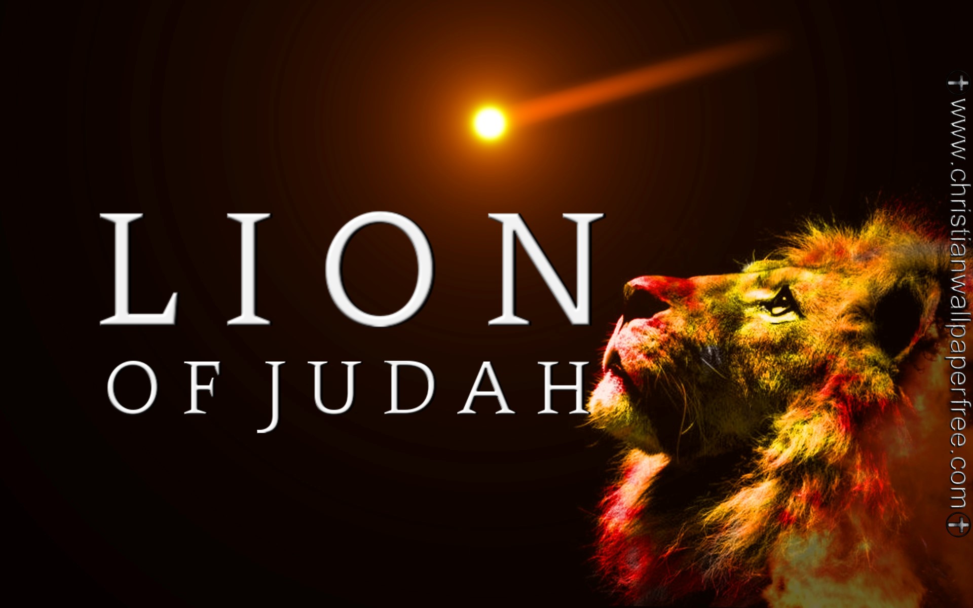 Lion Of Judah Under Et Silver Christian Wallpaper