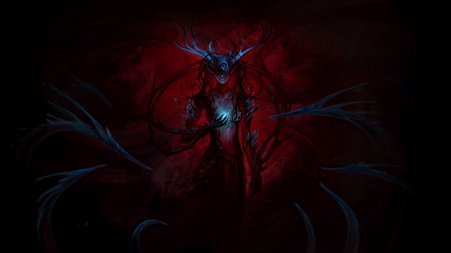 Dark Fantasy Queen Demon Wallpaper