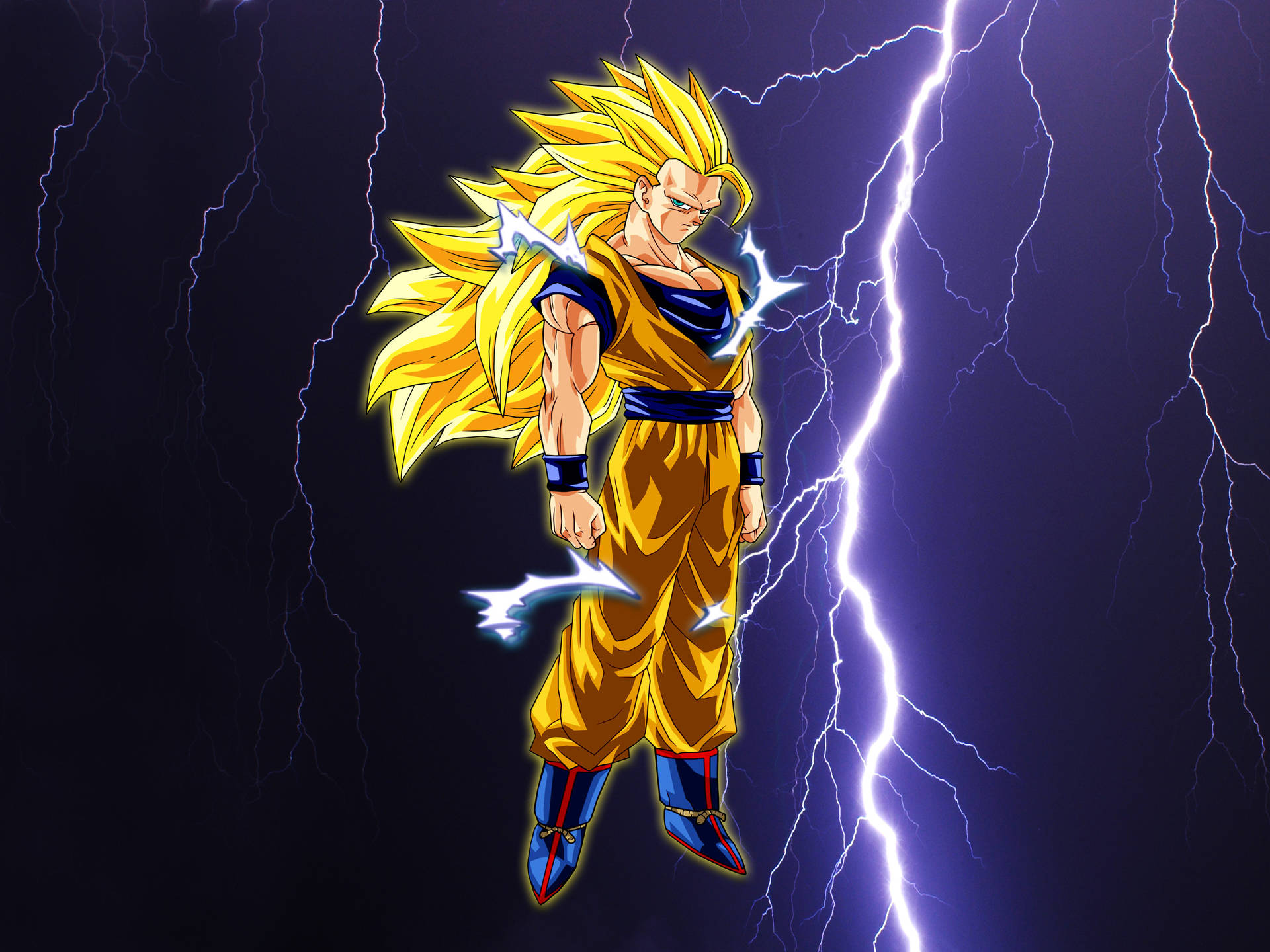 Super Saiyan 3 Goku 4k Wallpaper from Dragon Ball Z