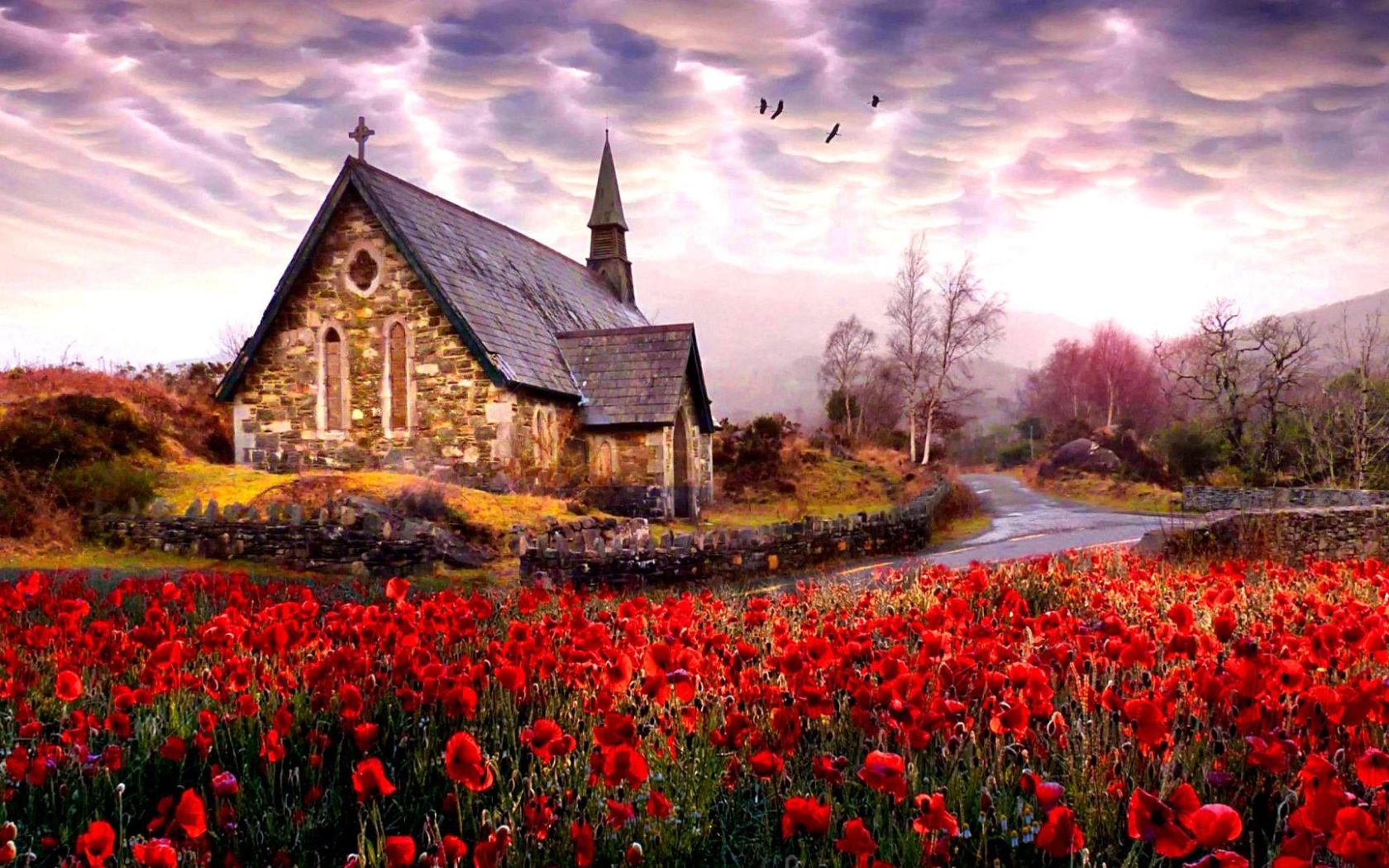 Derrycunnihy Church Killarney National Park In The Republic Of