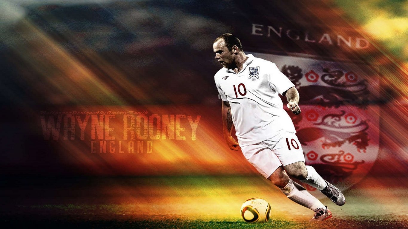 Wayne Rooney England Wallpaper HD Download Wallpaper 1366x768