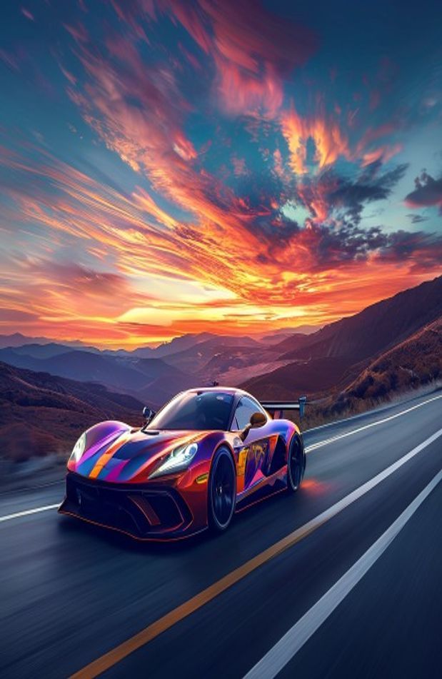 Dual Monitor Car Wallpaper