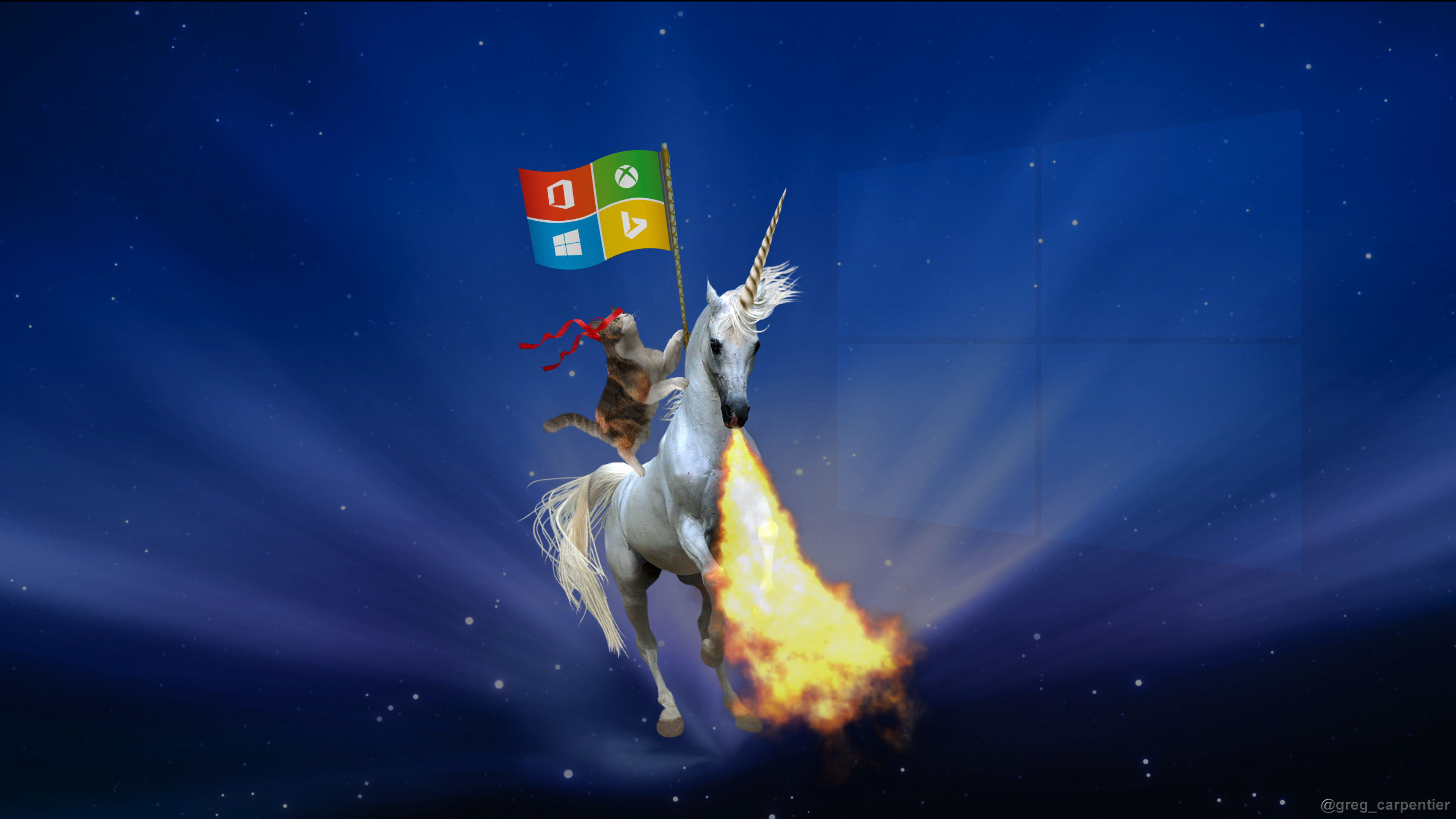 Microsoft Cat Unicorn Wallpaper Image