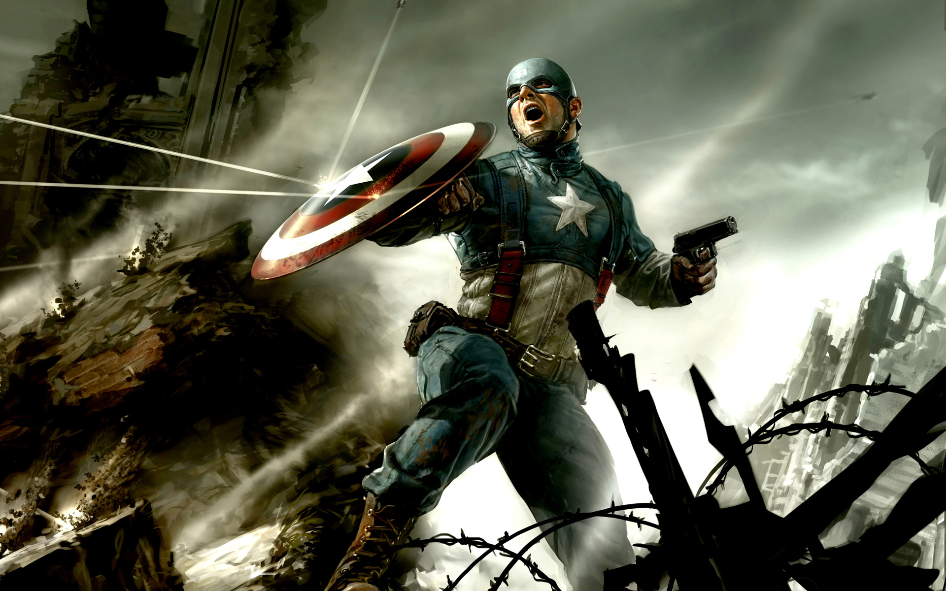 Captain America Cg Wallpaper HD