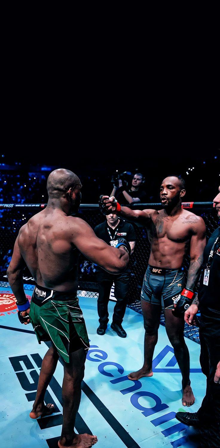 Leon Edwards headshot v Kamaru Usman UFC wallpaper in Ufc