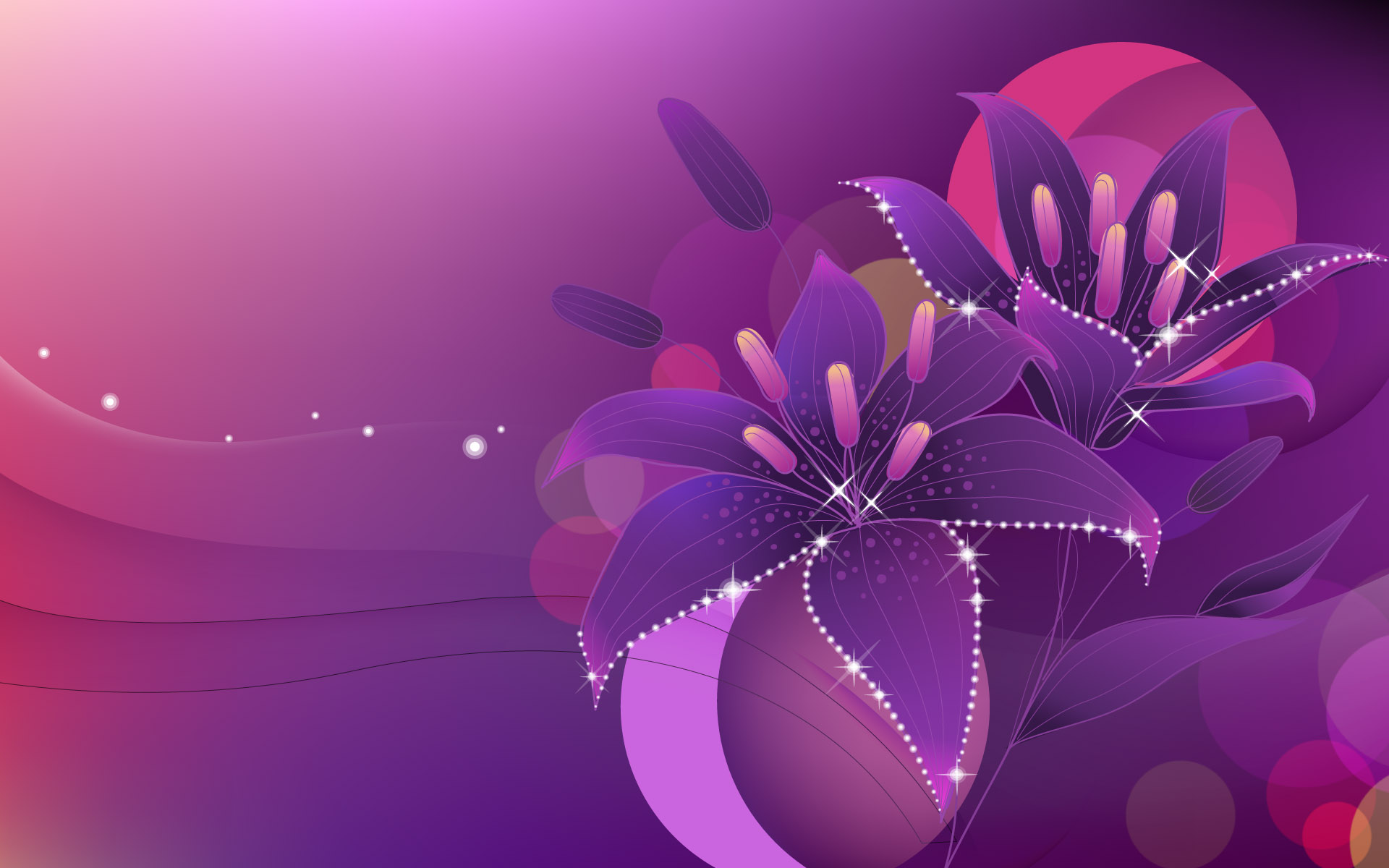 Abstract Flowers Purple Backgrounds Blogger wallpaper