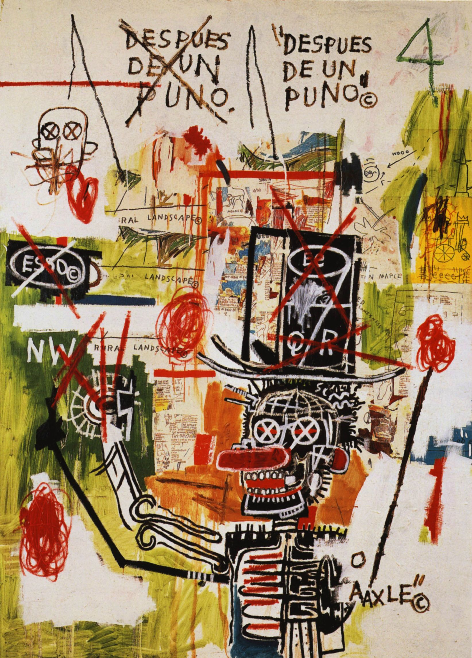 Download JeanMichel Basquiat painting in a Brooklyn studio Wallpaper   Wallpaperscom