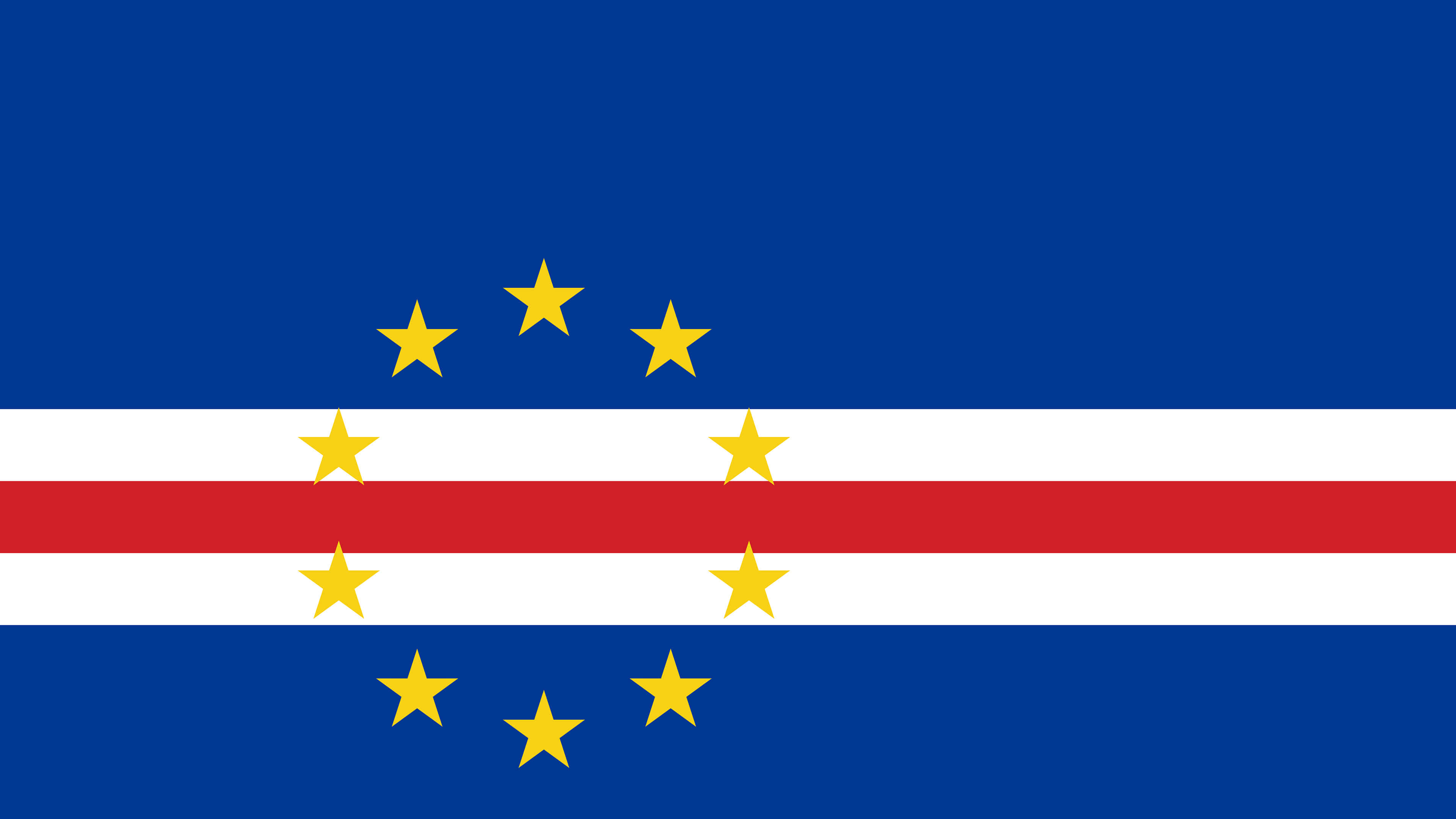 Cape Verde Flag UHD 4k Wallpaper