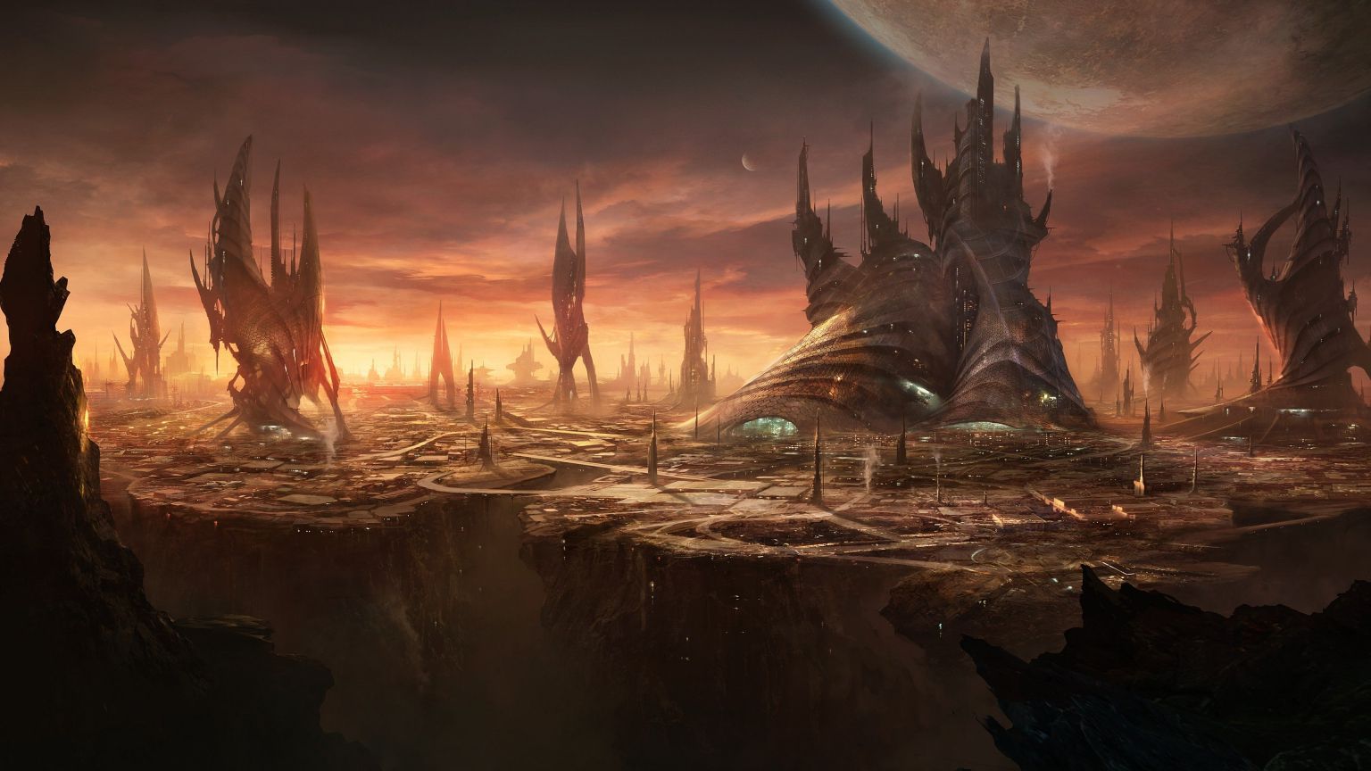 Stellaris Alien City Wallpaper In Resolution
