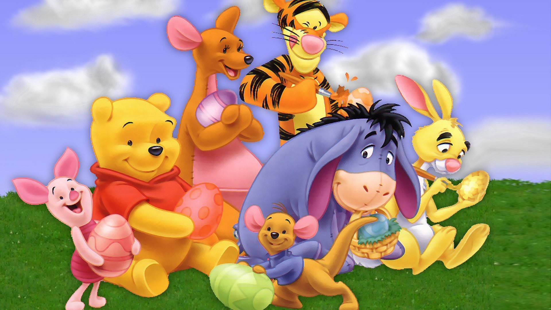 Winnie The Pooh Disney Cartoon Cast Sticker Boy