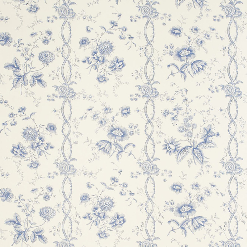  AlabasterBlue wallpaper from the Toile collection priced per roll