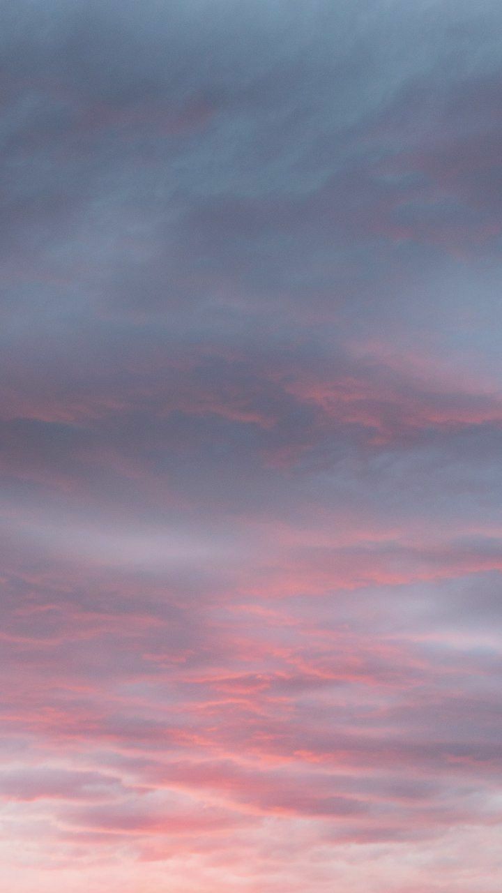 Pink And Blue Clouds Wallpaper