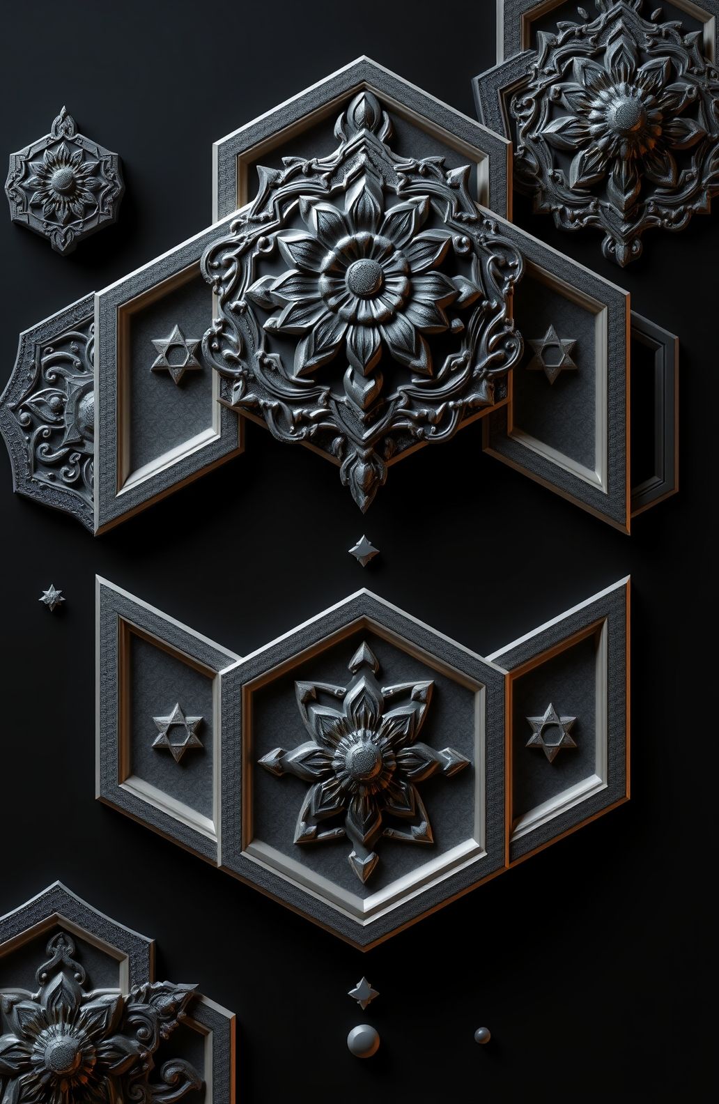 3d Black Wallpaper