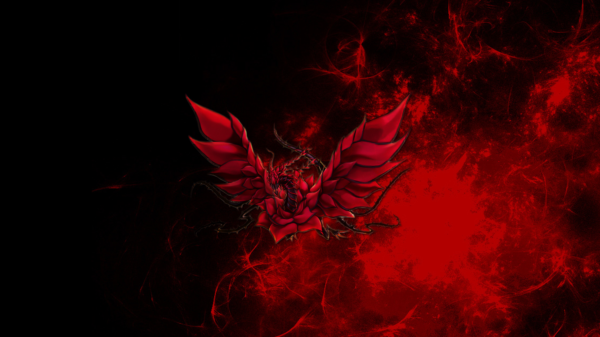 Red And Black Dragon Wallpaper