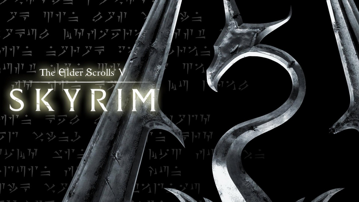 Skyrim Logo Wallpaper The Elder Scrolls