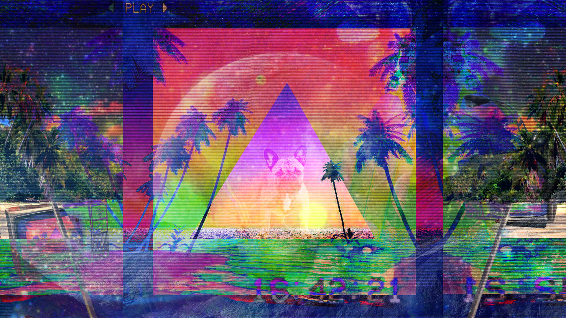 Vaporwave Desktop Wallpaper