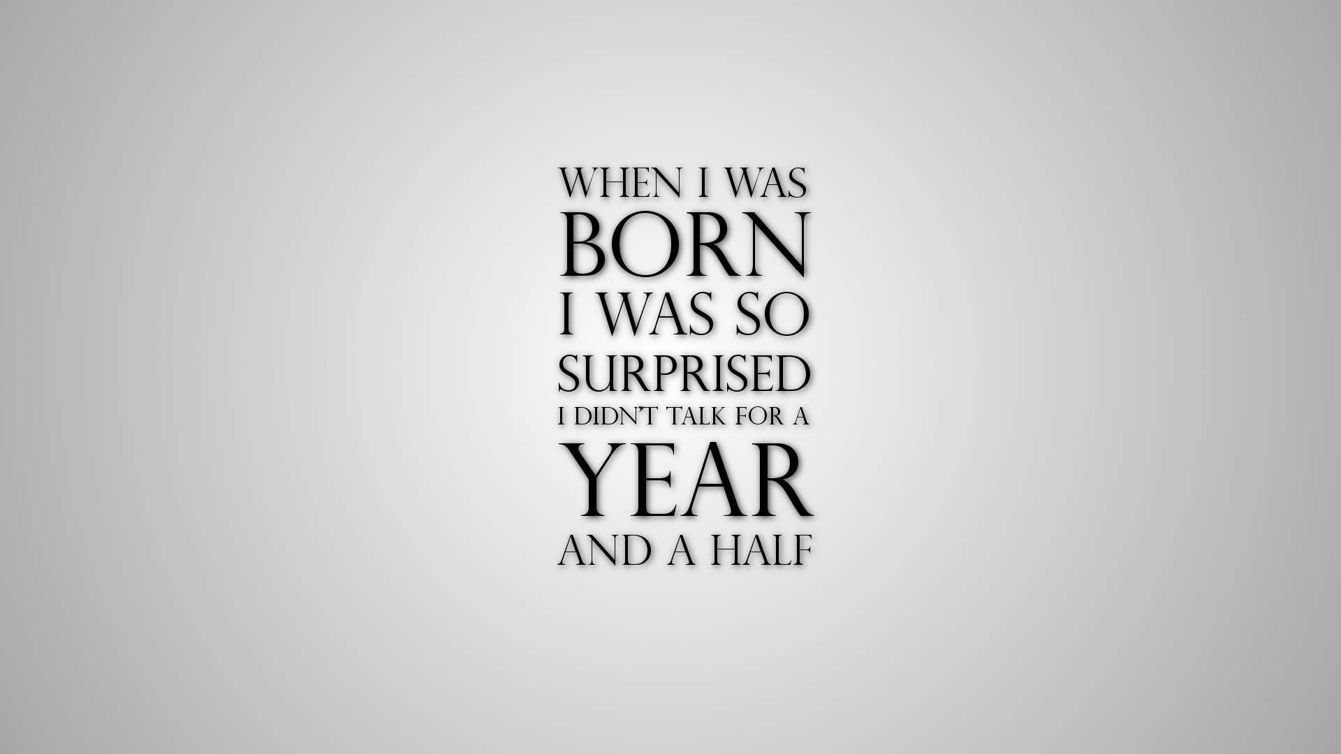 Funny Quote On Born Image HD Wallpaper