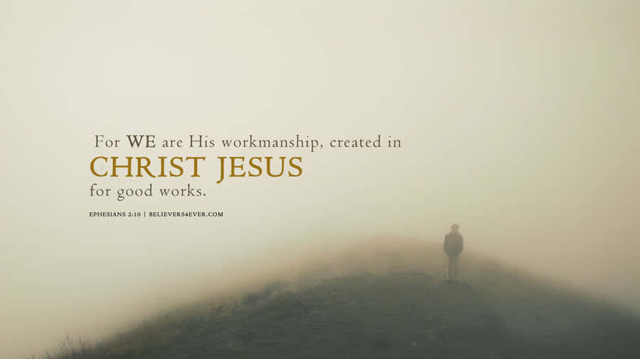 A Macbook Featuring Stylish Christian Design Wallpaper