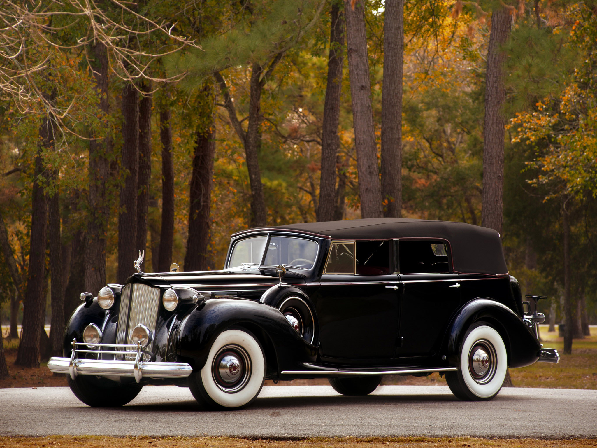 Packard Twelve Convertible Sedan Luxury Retro H Wallpaper