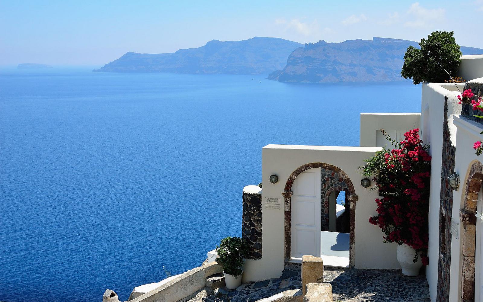 Beautiful Santorini Greece Hq Wallpaper