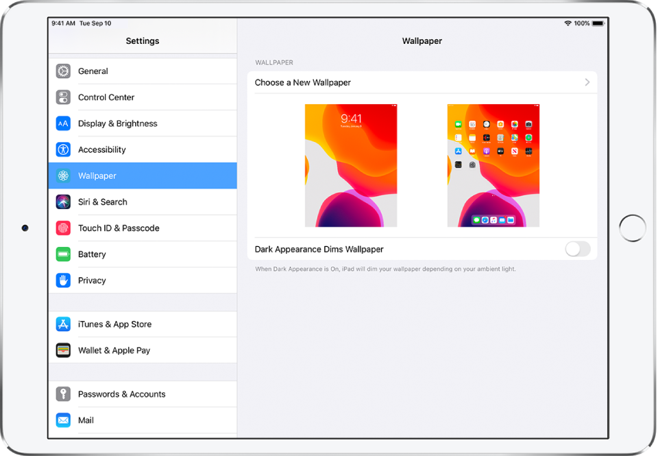 Change The Wallpaper On iPad Apple Support