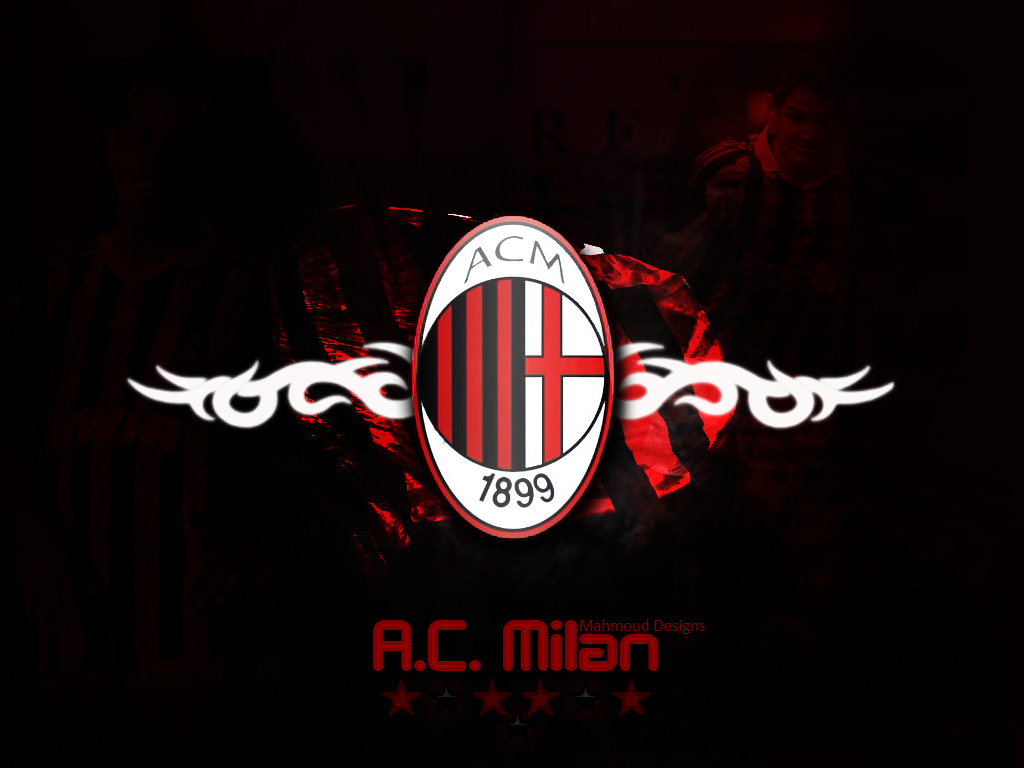 Ac Milan Design Logo HD Desktop Wallpaper Cool