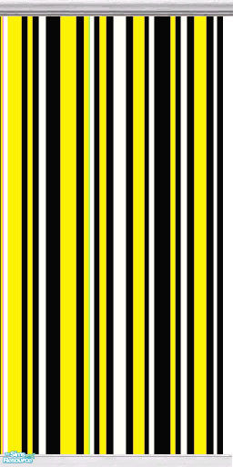 Gumby S Funky Stripes Wall Set Black Yellow White Stripe