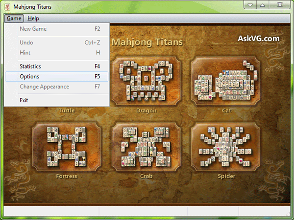 Debug Menu In Microsoft Mahjong Game Windows Vista And