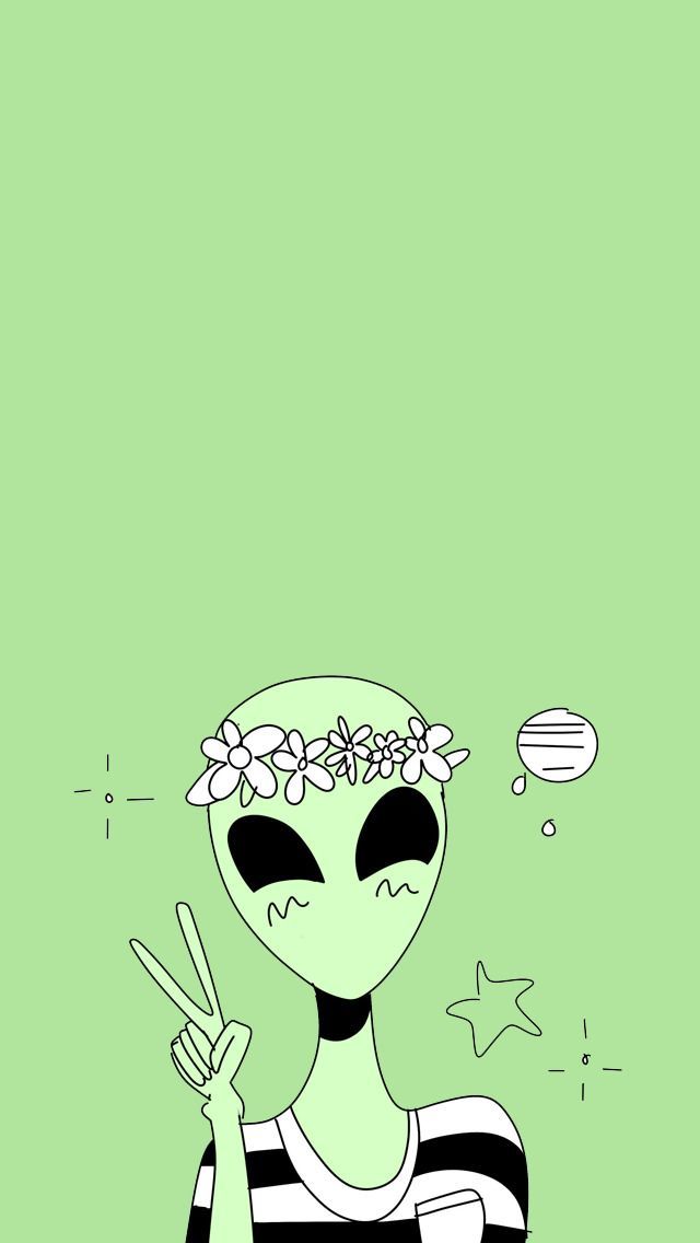 Alien Wallpaper Drawings Cute