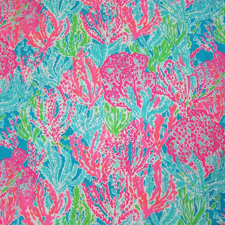 New Lilly Pulitzer Fabric Summer Turquoise Lets Cha Yard X